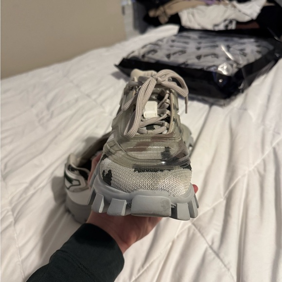 Prada Gray Camouflage Men's Sneakers - Picture 2 of 11